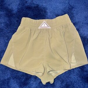 LIKE NEW FP Movement High-Waisted Green Shorts